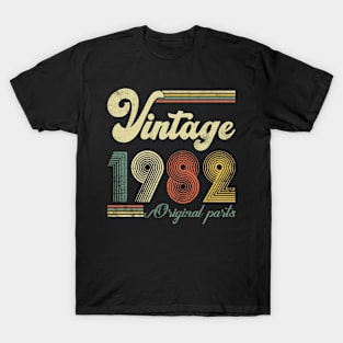 Vintage 1982 42nd Birthday Gift Men Women 42 Years Old T-Shirt